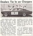 Image: dealers tie in on chargers oct 1966